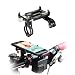 Produktbild GUB Bike Phone Halterung, Fahrrad Lenker Handy Halterung Universal Verstellbar Drehbar Wiege Klemme für Mountain Bike Motorrad, Passt für iPhone, Samsung Galaxy Android-Telefone, Black 88