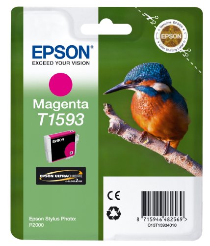 Epson T1593 Cartouche d'encre d'origine pour Stylus Photo R2000 Magenta