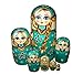 Produktbild ankko 7 handgefertigt Holz Nesting Dolls Matroschka russische Puppe, grün