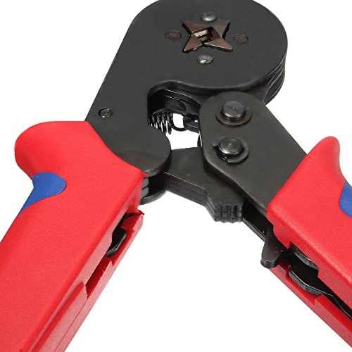 0.25-6.0mm² Selbstjustierende Draht-Ferrule Crimpzange Set, GOCHANGE Zwinge Klemmzange Abisolierzange Automatisches Crimpwerkzeug für isolierte, unisolierte Drahtseil-Ratschenkabelschuhe - 8