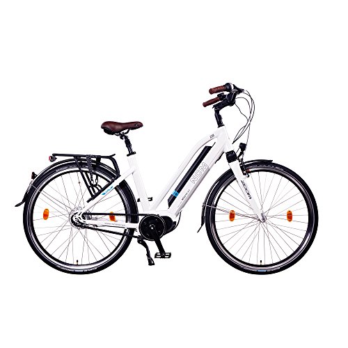 NCM Milano MAX 28″ Zoll Elektrofahrrad Herren/Damen Unisex Pedelec,E-Bike,Trekking Rad, 36V 250W Li-Ion Akku mit 14Ah 504Wh PANASONIC Zellen, Bafang MAX Display & Mittelmotor in glänzend weiß - 2
