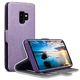 TERRAPIN Coque Samsung S9, Étui Housse en Cuir Ultra-mince Avec La Fonction Stand pour Samsung Galaxy S9 Housse - Violet