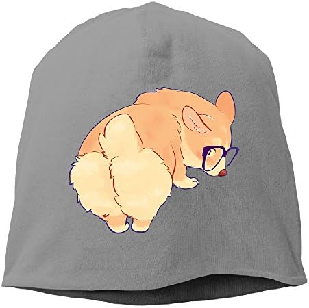 Cute Corgi Butt With Sunglass Beanies Cap For Men Women -  - 