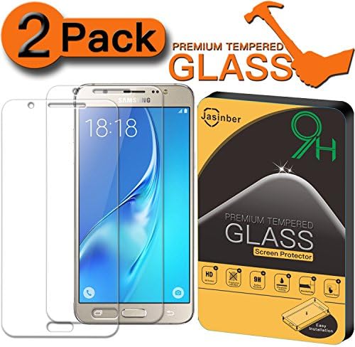 [2-Pack] Galaxy J5 (2016) Screen Protector, Jasinber [Tempered Glass] Screen Protector for Samsung Galaxy J5 (Not for 2015 Released)with [9H Hardness][Anti-Scratch][Anti-Fingerprint]