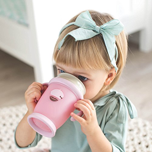 Lovi 1/595new Trinkbecher 360° Active Retro Baby, 14+ Monate, abdichtende Silikonscheibe, antibakterieller Schutz, 350 ml, grün - 6