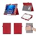 Produktbild Huawei MediaPad M3 Lite 10 Hülle, ISIN Huawei MediaPad M3 Lite 10 BAH-AL00 und BAH-W09 10,1 Zoll WIFI 4G LTE Tablet PC Handy Premium PU-Leder Schutzhülle Tasche Stand Cover mit Handschlaufe,Stylus Halter und Kartenschlitz (Rot)
