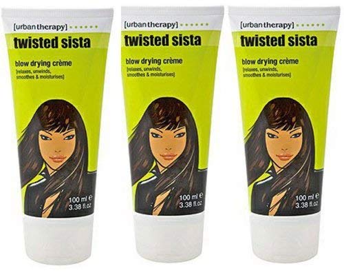TWISTED Sista relajante alisado crema crema (Pack de 3) 100 ml cada