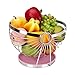 Produktbild AOEHTRAY Schaukel Obst Metall Hängematte Edelstahl Chrom Obstkorb Arbeitsplatte Lagerung Runde Schüssel Größe 26 * 26 * 18 cm