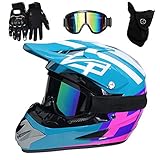 conjunto motocross [TAMAÑO DEL CASCO]: Circunferencia y tamaño de la cabeza - S Adecuado 54-55cm, M Adecuado 56-57cm, L Adecuado 58-59cm, XL Apto 60-61cm. (IMPORTANTE: elija el tamaño del casco estrictamente de acuerdo con la longitud de la circunferencia de la cabeza del medidor).