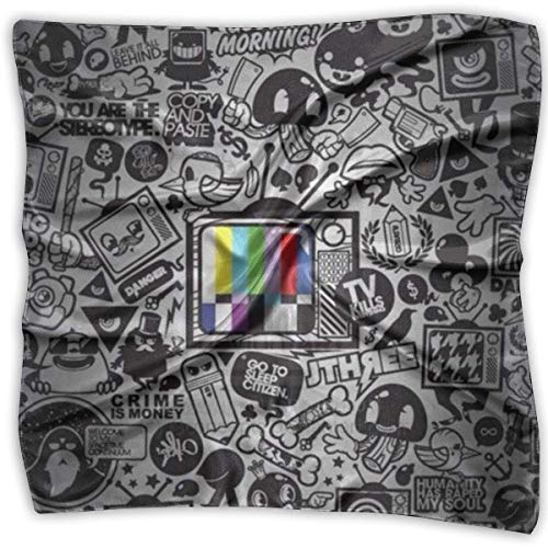 Preisvergleich Produktbild Graffiti Art Painting Silky Square Scarf Kerchief Neck Scarf Headdress
