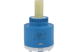 RIYBYDS Cartouche Céramique de Haute Qualité 40MM, Compatible avec Robinets de Cuisine et de Lavabo, Durable et Facile à Installer, Performance d'Étanchéité Fiable (40 mm)