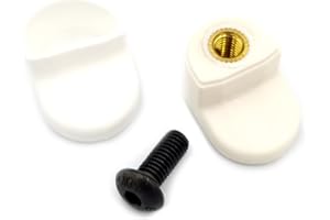 Vestigia® - Rear Folder Hook Replacement For Xiaomi M365 1S Essential Pro Electric Scooter - Hook for Rear Fender with Silicone Cover - Spare Parts for E-scooter (White)