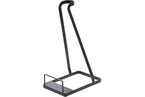 Yamazaki 3274 Tower Staubsaugerständer, schwarz, Stahl, minimalistisch, 15 x 24 x 38 cm