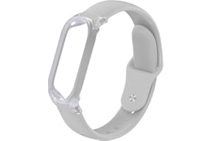 TUDIA PC-Hülle mit verstellbarem Silikonarmband für PLAUD NotePin AI Voice Recorder [5,6"–8,5" Handgelenke] Leicht bequem tragbar und sicherer Sitz - Hellgrau