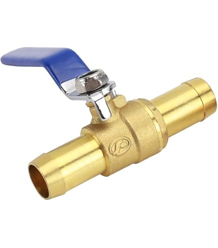 2 Pièces Vanne à Bille Laiton 19mm - Robinet Tournant Sphérique Avec Colliers Pour Eau Air Huile
