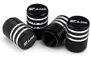 KAJAME 4 Tappi Cappucci Delle Valvole Pneumatici Compatibile con per Ford ST Line Focus X 2 3 Mondeo Fiesta Kuga MK2 MK3 MK4 Valvole Pneumatici Auto Parapolvere Accessori,D