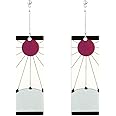 BANSAT 1Pair Kamado Tanjirou Earrings Japanese Anime Demon Slayer Eardrop Cosplay Prop Cartoon Jewelry for Men Women