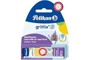 ‎PELIKAN Pelikan Griffix Bleistiftminen HB 2 x 3 Blisterpackung, Mehrfarbig