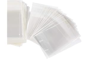 FLOFIA 400pcs Mini Sac Bijoux Transparent Plastique Pochette Sachets Cellophane Auto-adhésifs Trop Petit Sachet d’Emballage Perles Bagues colliers Cadeau
