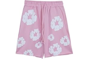 LAQUIEIO Denim Tears Original Camiseta Cotton Black Tee,pantalones Cortos Chándal Para Hombre,Camiseta Corta Denim Tears Verano,Conjunto De Sudadera Unisex Informal,top Y Pantalones Cortos Chandal Flores-1