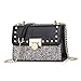 Produktbild JunBo Pailletten Kettenschloss Flip Tasche Klein Mode Trend Frauen Tasche