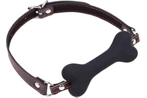 Roluck - Mordaza para perros, mordaza ajustable, pelota fetiche, BDSM, juguete erótico