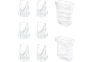 GOCROWEEN 6 Stück Entenschnabelventil & 2 Stück Silikonmembran für Lansinoh Discreet Duo, eufy E10 S1 S1 Pro,NCVI Nuliie NICEGREEN Life S32 milchpumpe, S32 Milchpumpe Ersatzzubehör