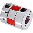 Hilitand 10mm x 8mm CNC Flexible Plum Coupling Axial Capacitor Stepper Motor Coupling Aluminum Alloy Shaft Coupler Stepper Motor Encoder for Connect Servo Motor Stepper Motor