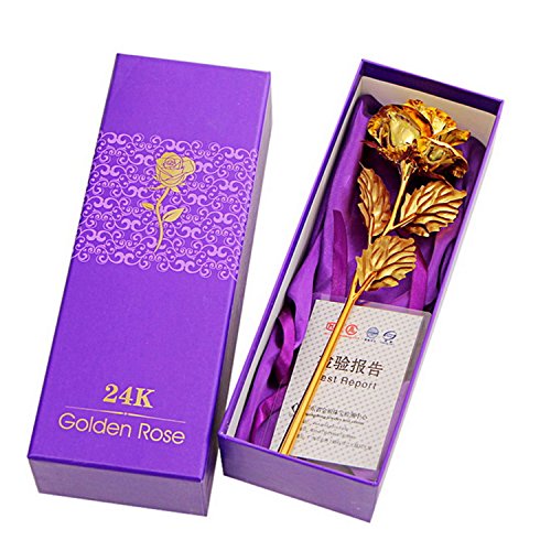 billionBAG 24K Big Gold Rose bb20 with Gift Box - Best Gift for Loves Ones, Valentine's Day, Mother's Day, Anniversary, Birthday