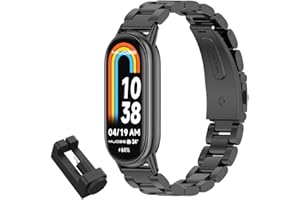 MIJOBS Sportowy pasek metalowy inteligentny pasek wymienne akcesoria do Xiaomi Band 8/MI band 9 pasek wymienny do Xiaomi Band 8/9