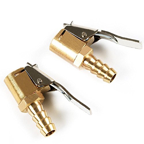 Yahee 2 x Momentstecker Ventil 8mm Druckluft Reifen Reifenfüllnippel Messing Hebelstecker Ventilaufsatz