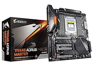 GIGABYTE TRX40 AORUS Master (sTRX AMD TRX40/Fins-Array Heatsink/16+3 Phases Infineon Digital VRM/3x PCIe 4.0x4 M.2/Intel WiFi 6/5GbE+1GbE LAN/E-ATX/AMD Motherboard)