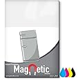 A4 Magnetic White Sheets | Compatible with Inkjet Printers | Gloss & Matt Available | 5 Sheet Pack | Create Your Own Fridge Magnets (Gloss)