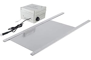 JVR Automatic Chicken Coop Door Opener Kit with Adjustable Light Sensor, AA Battery Powered, Evening and Morning Delay, Aluminum Door, Automatic Duck Door Opener