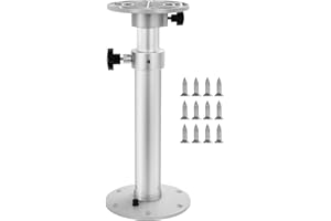 JOYOLEDER Verstellbares Tischbein für Wohnmobil, Tischgestell Tischbeine Höhenverstellbar 46-70 cm auf Aluminiumlegierung, 360° Drehbar Stangenstützbein, Abnehmbares Tischsockel für Wohnmobil Boot Yacht Caravan