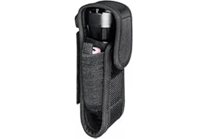 MIOYOOW Custodia per Torcia, Porta Torcia Cinturone Tascabile da 6,5" in Nylon Tattico a LED, Borsello Portatorce da Cintura per Caccia di Campeggio e Escursionismo All'Aperto