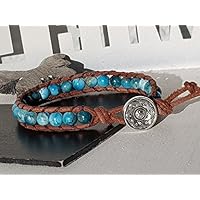 Hübsches Bohoarmband Perlen- Apatit Halbedelsteinen