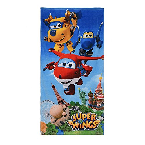 Preisvergleich Produktbild Super Wings Badetuch 70x140cm Strandtuch (Blau 4329)