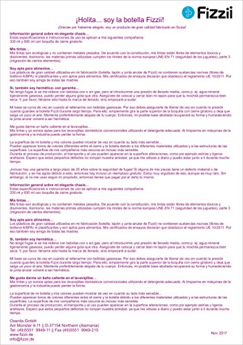 Fizzii 600ml DRACHEN, Kunststoff Trinkflasche auslaufsicher bei Kohlensäure, schadstofffrei, spülmaschinenfest - 8