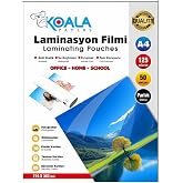 Koala Papers A4 Boyut Laminasyon Kaplama Filmi 125 micron 50'L&uuml; Paket
