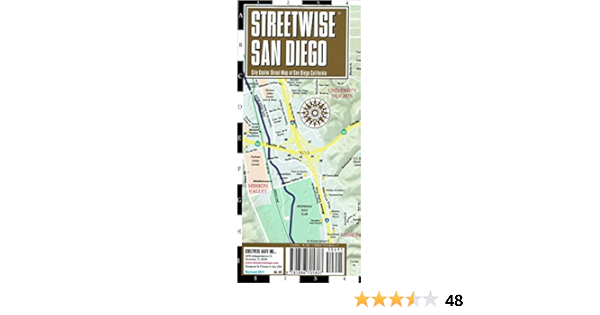 Map Store San Diego Streetwise San Diego: City Center Street Map Of San Diego, California  (National & International Titles) : Brown, Michael: Amazon.in: Books