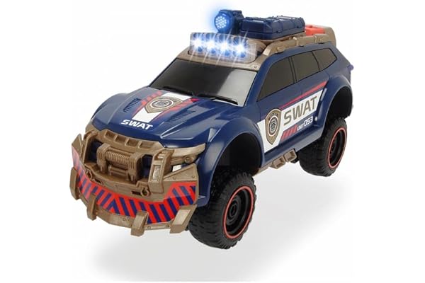 Dickie Toys City Protector 203308380 Véhicule d'intervention SWAT avec Fonction de Transformation 33 cm