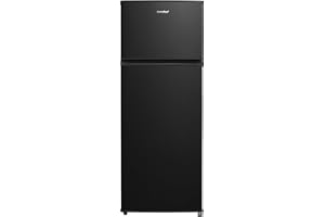 Comfee RCT284DK2A övre kyl/frys / 176 kWh/år/143 cm hög/LED-ljus/vändbart dörrgångjärn