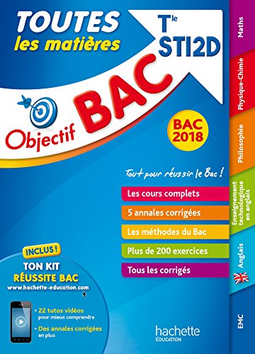 Télécharger Objectif Bac - Toutes les matières - Term STI2D Bac 2018 PDF