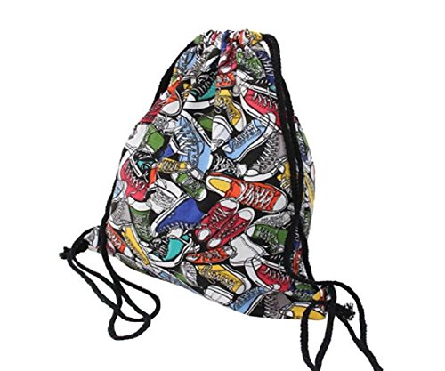 Preisvergleich Produktbild Rcool Mode Unisex Canvas Tunnelzug Rucksäcke Taschen drucken Multicolor