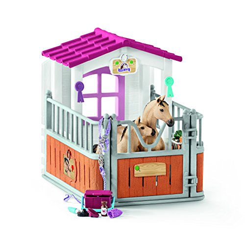 Schleich 42369 - Pferdebox mit Arabern und Pferdepflegerin - 12