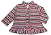 Zutano Baby Girls' Stripe Ruffle Cardigan 12 Months Multi