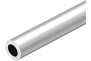 sourcing map Gerade Aluminiumrohr Rundrohr, 300 mm Länge, 20 mm Außendurchm. 10 bis 18 mm Innendurchm. Nahtloses 12 mm ID x 20 mm AD