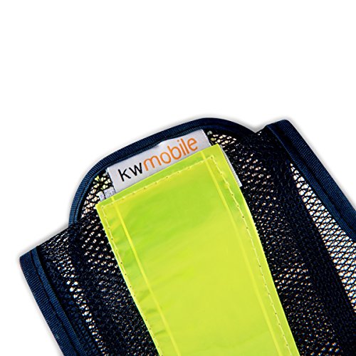 kwmobile LED Warnweste Sicherheitsweste Unfallweste – 16 rote LED Lampen – reflektierende Streifen für Verkehr Outdoor Jogger Fahrrad Nacht – Schwarz - 6