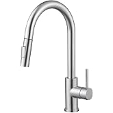 CECIPA Removable Kitchen Tap, Kitchen Taps Sink with 2 Modes Rotatable to 360&deg; Torneira Cozinha Single Handle, Brushed Stainl